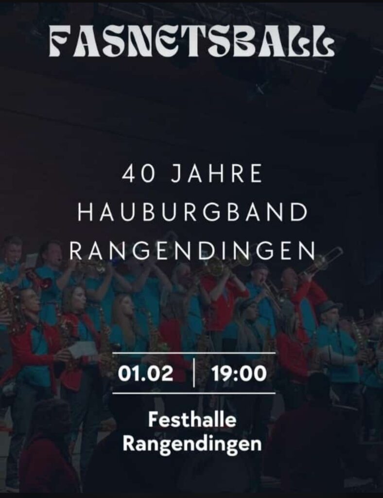 Einladung 40 Jahre Hauburgband